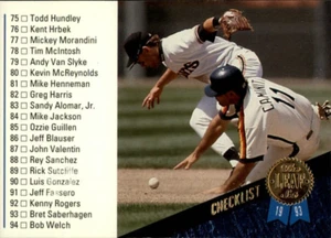 1993 Leaf Checklist 75-148 Card # 120 Ken Caminiti Houston Astros MINT condition - Bild 1 von 2