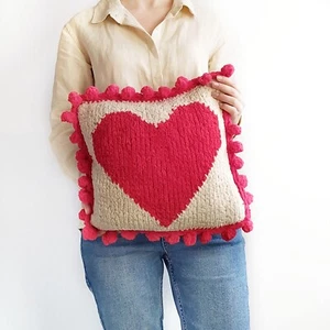 Boho Pillow Covers Set of 2 Soft Decorative Throw Pillows for Couch Valentines - Picture 1 of 23