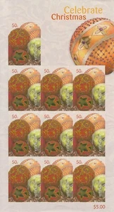 Australia 2008 Celebrate Christmas baubles sheetlet of 10 MUH/MNH - Picture 1 of 1