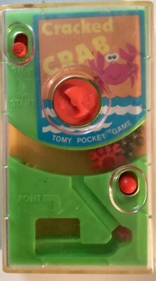 Vintage Tomy 1978 Handheld Cracked Crab Pocket Game USED Works - Image 1 of 2