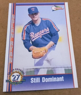 1993 Pacific Trading Texas Express NOLAN RYAN Card #209. TEXAS RANGERS. HOF  - Image 1 of 2