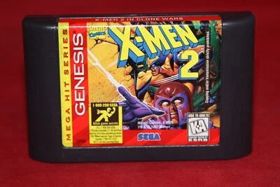 X-Men 2 In Clone Wars (Sega Genesis, 1995) Game Cartridge. (Mega Hit Series) - Image 1 of 3