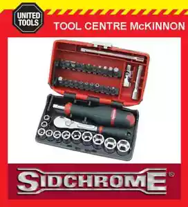 SIDCHROME SCMT12120 38pce METRIC 1/4” NANO SOCKET & SCREWDRIVER TOOL SET - Picture 1 of 2