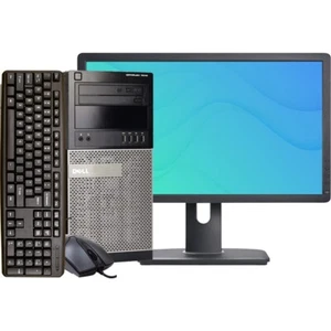 Dell Desktop i5 MT 16GB RAM 1TB HD 22in LCD Windows 10 PC Computer Wi-Fi DVD/RW - Picture 1 of 6