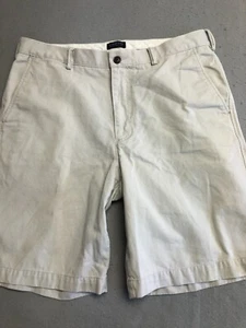 Lands End Shorts Mens 38 Light Khaki Everyday Casual Summer Chinos - Picture 1 of 4