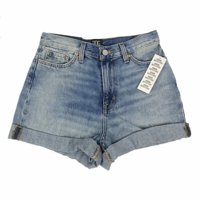 Pantalones cortos de mezclilla Urban Outfitters BDG mamá tiro alto para mujer talla 25 lavado claro Foto 1 de 4