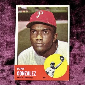 Tony Gonzalez 1963 Topps #32 Vintage Philadelphia Phillies Legends Baseball Card - Picture 1 of 2