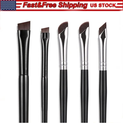 5pcs Eyeliner Brushes Fine Angled Eye Liner Ultra Thin Precision Makeup Brushes - Image 1 of 4