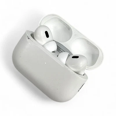 Apple AirPods Pro 2nd Generation with MagSafe Case USB-C White MTJV3LL/A - Image 1 of 4