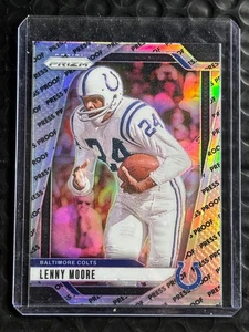2024 Panini Prizm Press Proof Lenny Moore Silver Prizm Indianapolis Colts Rare - Picture 1 of 2