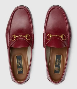 Gucci Men's Horsebit 1953 Loafers Shoes Brown Leather 8.5 US 7.5 UK Designer - Picture 1 of 10