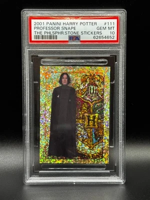 PSA 10 PROFESSOR SNAPE #111 2001 HARRY POTTER AND THE PHILOSOPHER'S STONE - Image 1 of 2
