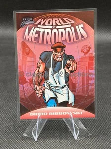2025 FLEER BRILLIANTS SUPERMAN - Bibbo Bibbowski #WM-5 World of Metropolis  Red - Picture 1 of 2