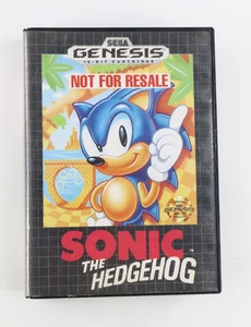 Sonic the Hedgehog Not For Resale Sega Genesis With Box Tested - Picture 1 of 7