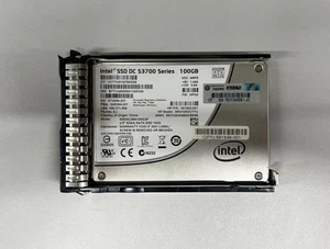 691862-B21 HPE INTEL 100GB 6G SATA 2.5" SFF SSD SOLID STATE DRIVE SSDSC2BA100G3P - Afbeelding 1 van 2