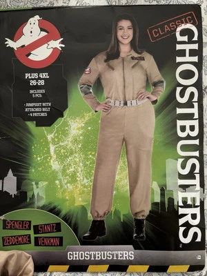 Ghostbusters Halloween Costume Women Plus 4XL Cosplay Comic Con Jumpsuit New - Image 1 of 3