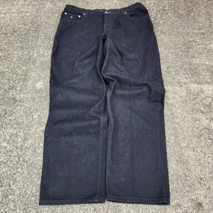 Vintage Y2k Tommy Hilfiger Baggy Jeans Herren 38x32 Schwarz Skater Grunge - Bild 1 von 8