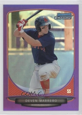 2013 Bowman Chrome Prospects Purple Refractor /199 Deven Marrero #BCP120 - Image 1 of 2