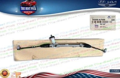 Conjunto de cremallera y piñón de engranajes de dirección originales ⭐OEM⭐ Kia Forte 2014-2018 56500A7500 Foto 1 de 4