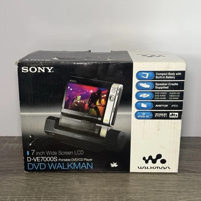 Sony Walkman DVE7000S DVD Player (7") Widescreen LCD Open Box - Image 1 of 4