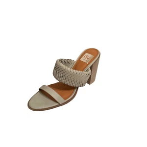 Sandalia Dolce Vita para mujer Bambi imitación cuero sin cordones tacón bloque talla 9 Sage nueva con etiquetas - Imagen 1 de 6