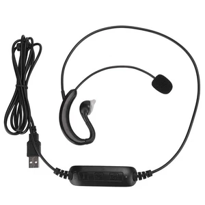 Estink USB Ear Hook Headset, Black, In Ear, Wired, Computer Headsets, Skype/MSN - Picture 1 of 9