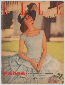 'ELLE' FRENCH VINTAGE MAGAZINE 2 JULY 1956 - Picture 1 of 3
