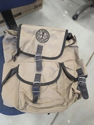 Печать Sierra клуб холст желтовато-коричневый рюкзак рюкзак 3 внешний ремень карман день - Изображение 1 из 4