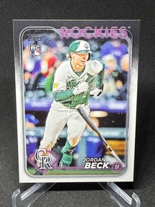 2024 Topps Update Series Jordan Beck #US269 RC Rookie Colorado Rockies - Picture 1 of 3