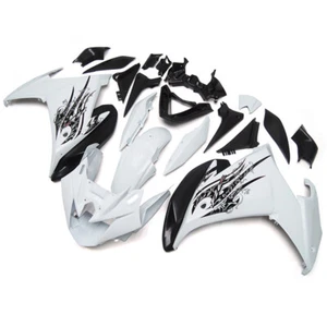 Black White Bodywork For Yamaha FZ6R 2009 2010 09 10 ABS Motorbike Fairing Kit - Bild 1 von 12
