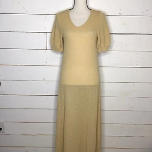Nuevo Free People FP Playa Montauk Midi Vestido Mangas Cortas Semi Transparente Bronceado XS - Imagen 1 de 7