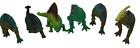 Plastic Dinosaur Action Figures Pre Historic Jurassic Cretaceous Period Lot of 6