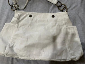 Stussy White Faux Leather Purse Bag Tote. Woman - Picture 1 of 5