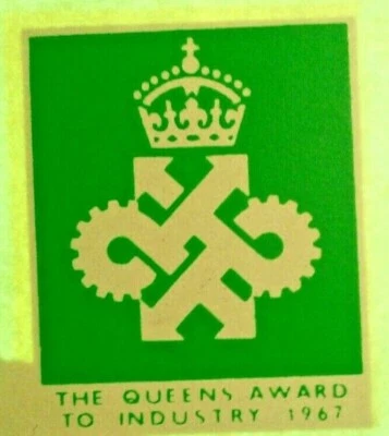 Queens award to industry 1967 tank/panel varnish transfer Triumph T100 UK each - Image 1 of 4