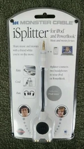 (Brand New) Monster Cable i Splitter Mini Y-Adapter For iPod & PowerBook - Picture 1 of 3