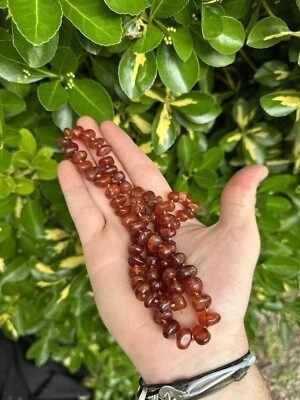 Ambre Baltique & Ancien Collier & 41,6 G - Photo 1/4