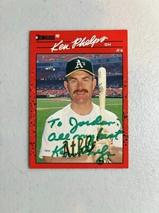 1990 Donruss Ken Phelps autograph #675 - Picture 1 of 2