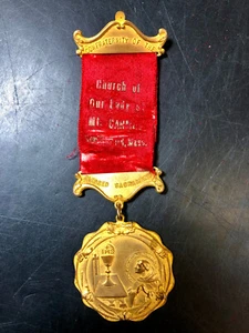 Kirche Mt. 1910 Karmel-Medaille New Bedford MA ~ Providence RI Christian - Bild 1 von 7