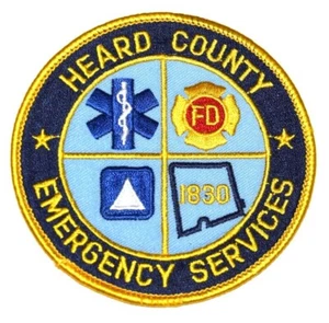 HEARD COUNTY - NOTDIENSTE - GEORGIA Feuerwehr Patch EMS Rettung öffentliche Sicherheit  - Bild 1 von 1