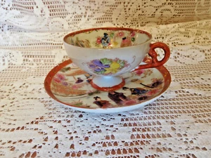 Eggshell China Tea Cup Set ~ Vintage ~ HANDPAINTED GEISHA GIRLS~FREE SHIPPING~ - Picture 1 of 6