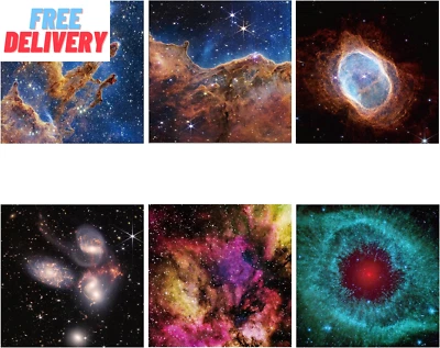 Fixed Star and Nebula - Discs for POCOCO Galaxy Projector, 5K Ultra HD, 6 Pieces