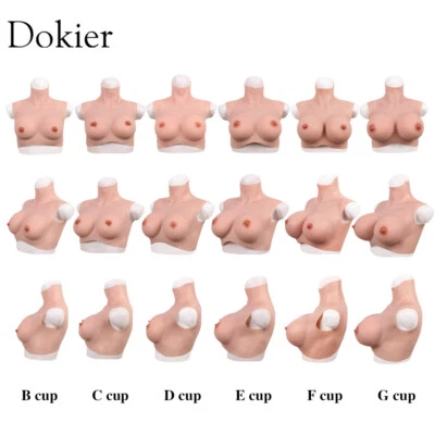 Dokier Realistic Silicone Crossdresser Breast Forms Fake Boobs Breasts B-G Cup - Bild 1 von 4
