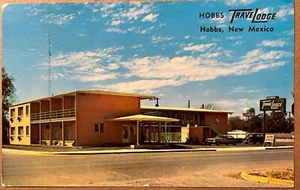 Postal Hobbs Nuevo México Travel Lodge Motel Torre de Agua c1960 - Imagen 1 de 8
