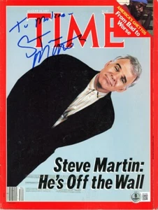-Rare- 1987 -STEVE MARTIN- TIME Beckett BAS Signed/Autograph/Auto Movie Magazine - Picture 1 of 1