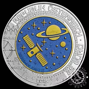 LADOBLA - 2015 – Estuche 25 EUROS Niobio – Cosmology – Austria - Picture 1 of 3