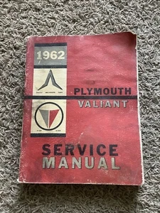 1962 PLYMOUTH & VALIANT ORIGINAL SERVICE MANUAL excellent - Picture 1 of 3