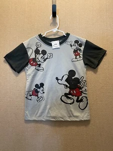 Disney Mickey Mouse Shirt Kid's 5/6 Gray - Picture 1 of 11