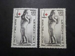 VARIETE' COULEURS FRANCE 1963 timbre 1400 CROIX ROUGE neufs** MNH