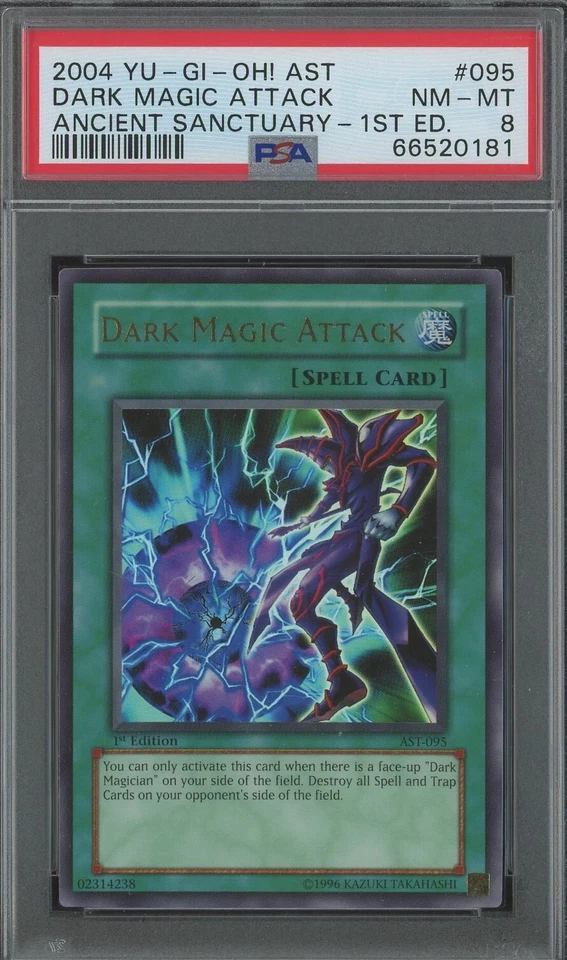 Yugioh Dark Magic Attack 1st Edition AST-095 Graded PSA 8 N MINT Ultra Magician - Image 1 of 1