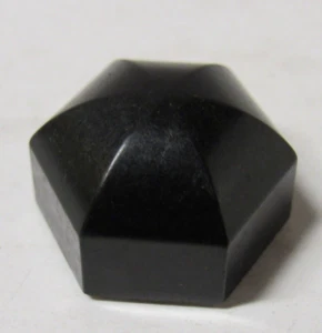 Perilla hexagonal Philco grande negra 1933-35 radios de 1 pulgada de diámetro - Imagen 1 de 4